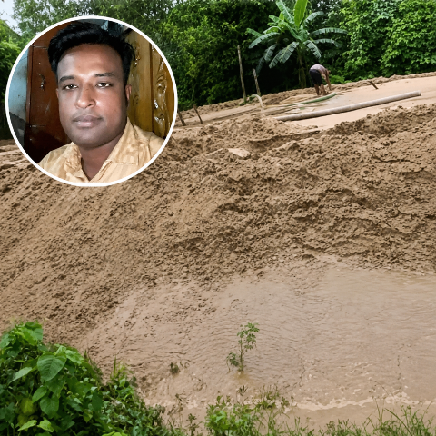 লামার সরইয়ে অবৈধভাবে বালু উত্তোলনের অভিযোগ, প্রশাসনের আইনগত ব্যবস্থার আশ্বাস